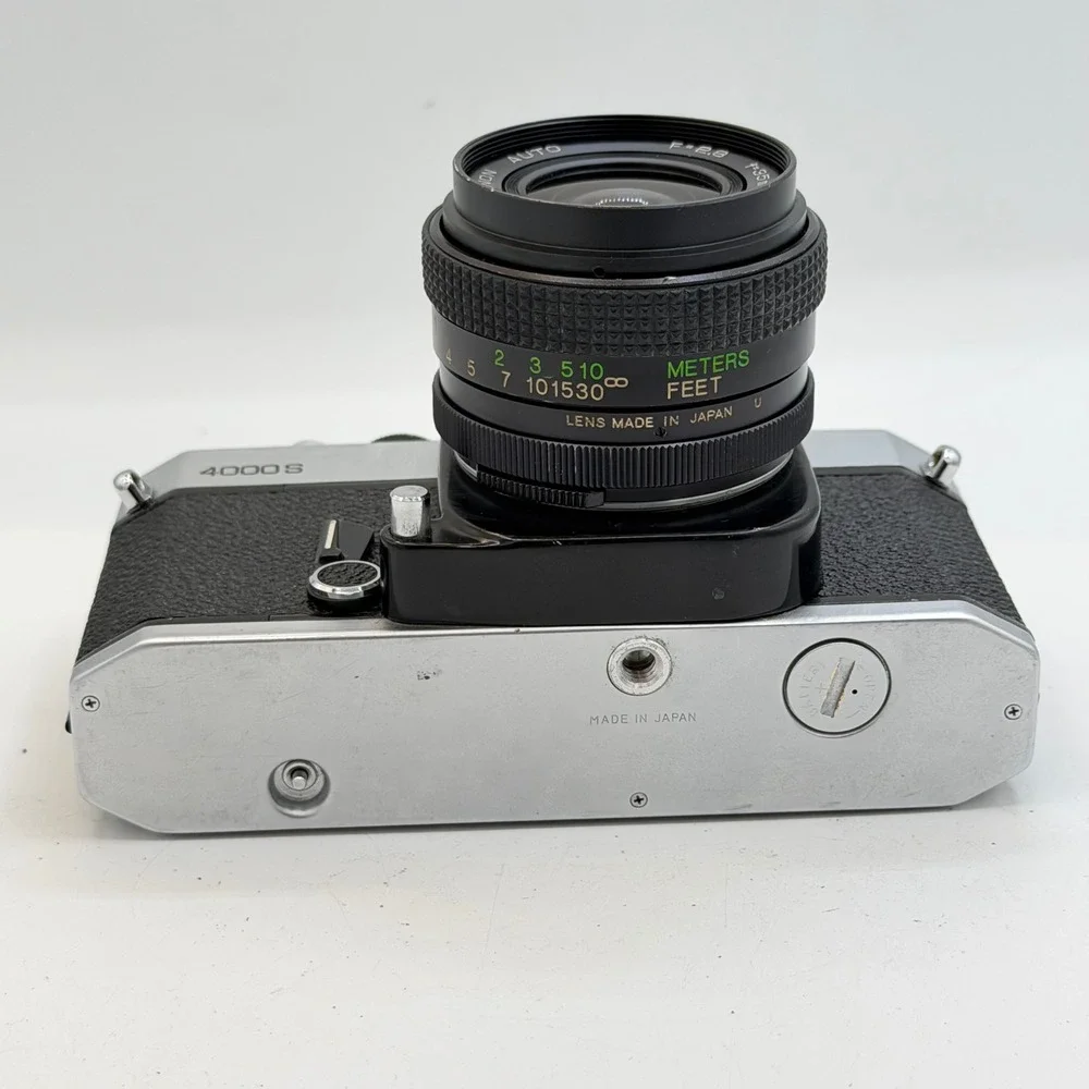 Cosina 4000S 35mm SLR Film Camera with Cosinon Auto 35mm f2.8 Lens Made in Japan